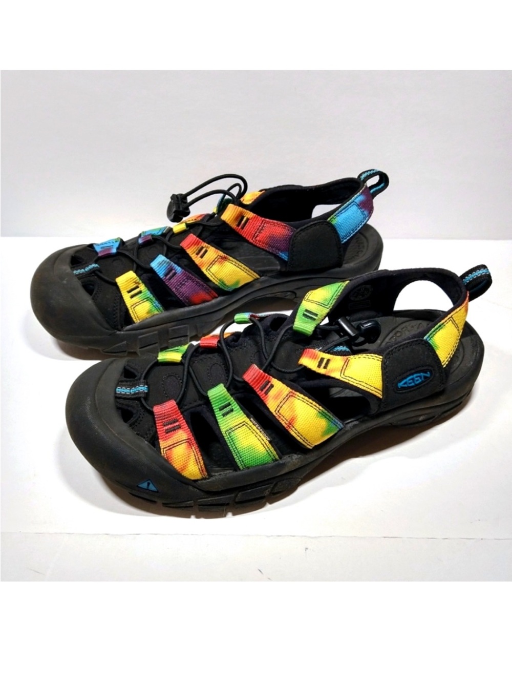 KEEN Size 11 Retro Newport Rainbow Tie Dye Sandals